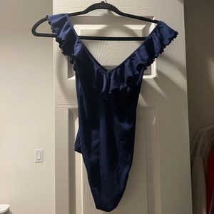 Navy bodysuit aritzia